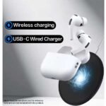 Apple AirPods Pro 3 front view with sleek design and USB-C charging