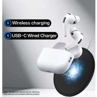 Apple AirPods Pro 3 front view with sleek design and USB-C charging