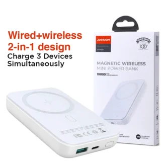 JOYROOM-JR-W020-Magnetic-Wired-Wireless-2-in-1-Design-Wireless-Power-Bank-10000MAH-Black-hafeez-center.pk