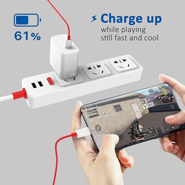 OnePlus 65w Original Super Fast Warp Charger (EU/US Pin) With Type C To C Cable - Image 3