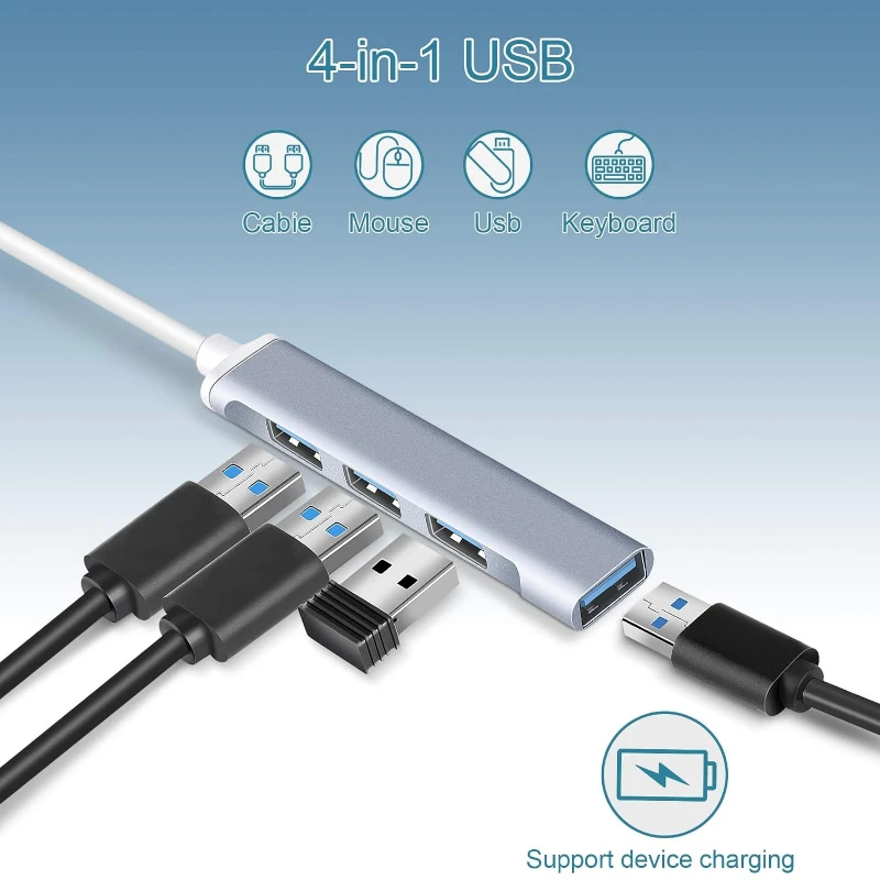 Speedx 4 Port USB Hub 3.0 Aluminium Alloy Ultra Slim - Image 3