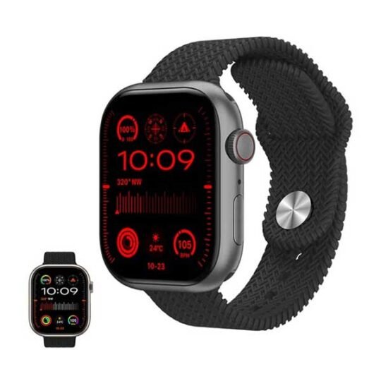 Hk9 Pro+ Series 9 Amoled Screen Ai Watch Face Smart Watch With Wearfit Pro App Black
