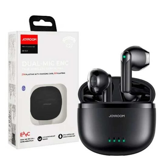 Joyroom Jr-Tl11 Dual-Mic Enc True Wireless Earphones Black