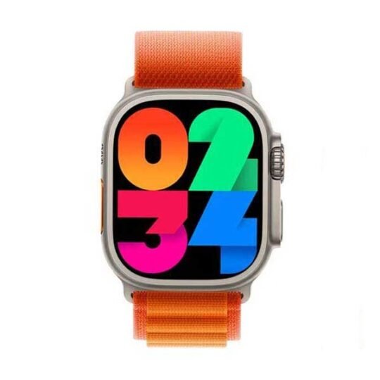 Js9 Ultra Max 2.12 Inch Amoled Screen Smart Watch Ultra 49mm Men Series 8 Nfc Wireless Charging Sports Watch With Wearfifit Pro App (Orange)