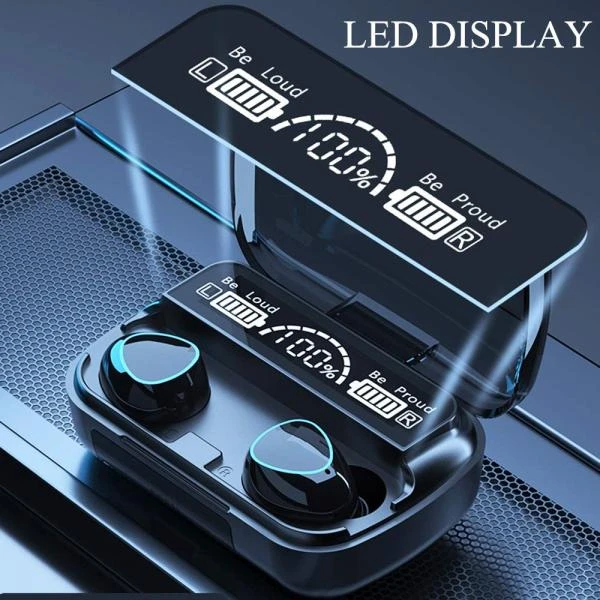 M10 Wireless Earbuds Bluetooth Earphones Noise Cancellation Hifi Quality - Image 2