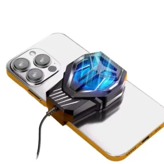 New S-72 Portable Mobile Phone Cooling Fan Heat Diffuser Radiator With Light