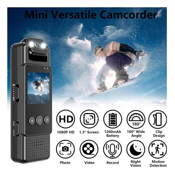L12 Mini Body Camera Wifi Video Recorder 1080p Wearable Night Vision